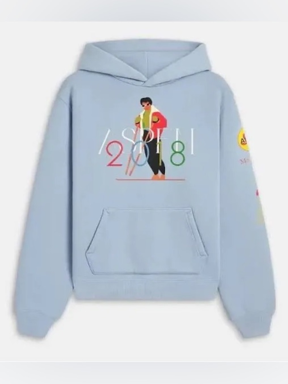 Madhappy Aspen 2018 Light Blue Graphic Hoodie
